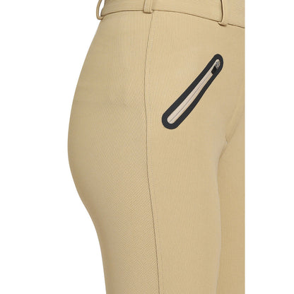 TuffRider Tiffany Ribbed Breech With Silicone Knee Patch