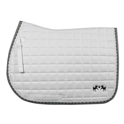 Equine Couture Coolmax Plush White Saddle Pad