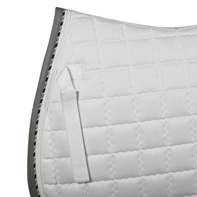 Equine Couture Coolmax Plush White Saddle Pad