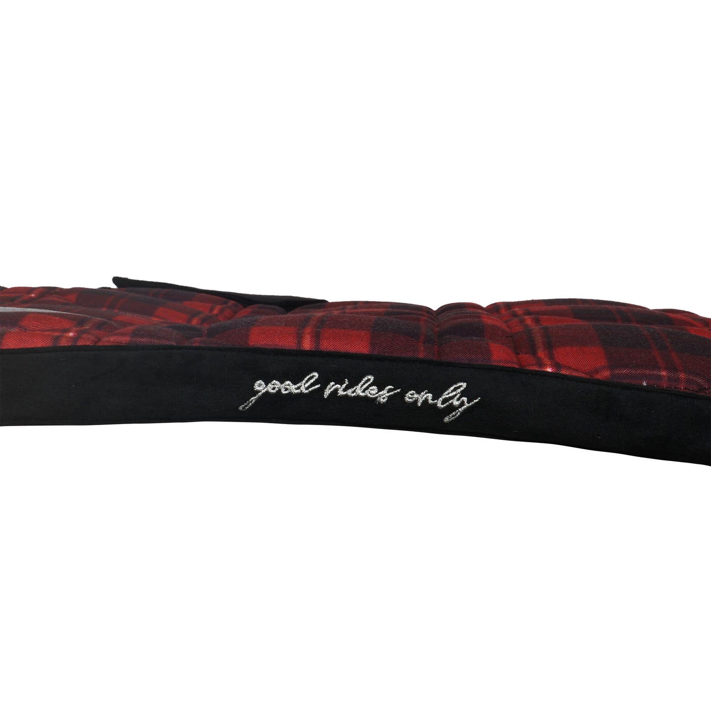 Dapplebay Holiday Plaid Jump Saddle Pad -RED