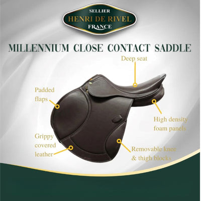 Henri De Rivel Millennium Covered Close Contact Saddle