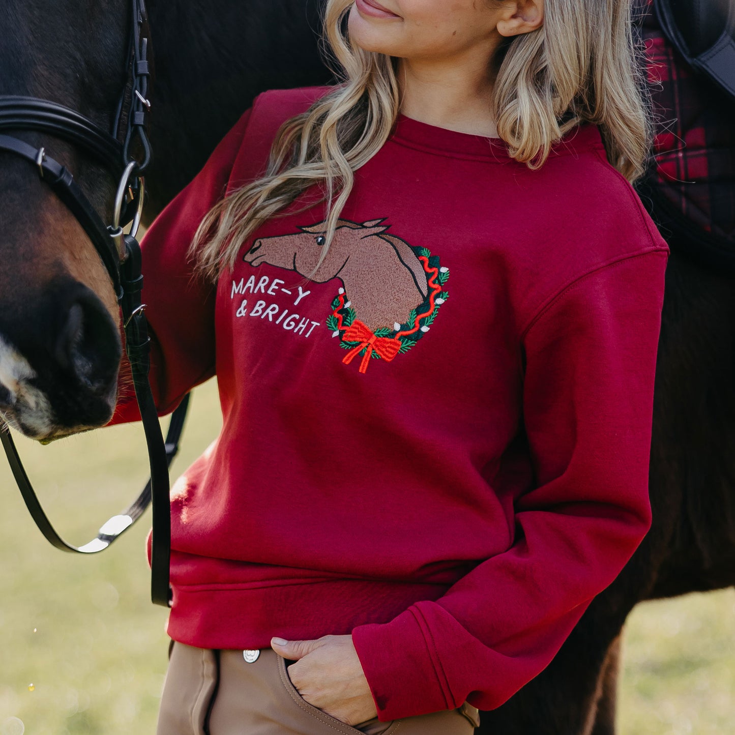 Dapplebay Mare-y & Bright Crewneck  Sweatshirt