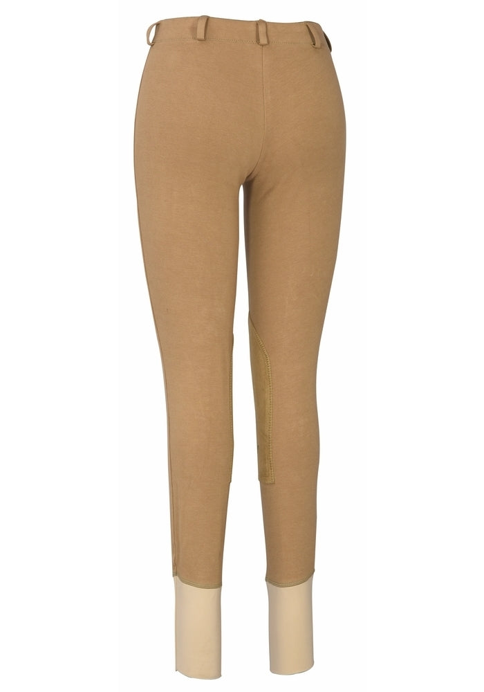 TuffRider Ladies Cotton Lowrise Pull-On Knee Patch Breeches_2