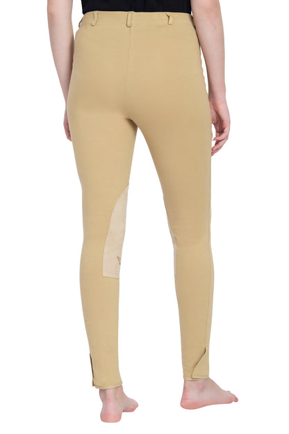 TuffRider Ladies Cotton Pull-On Knee Patch Plus Breeches_539