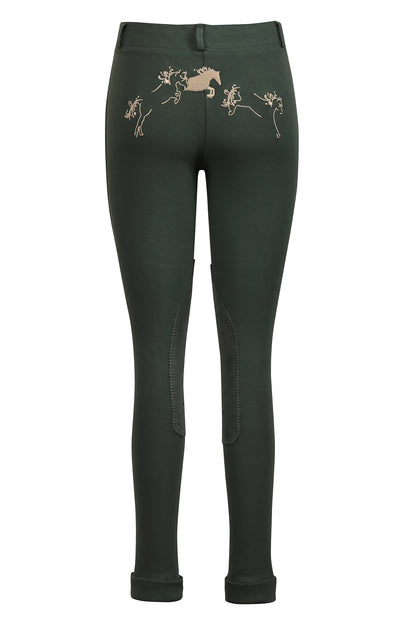 TuffRider Children's Whimsical Horse Embroidered Pull-On Jodhpurs_1038