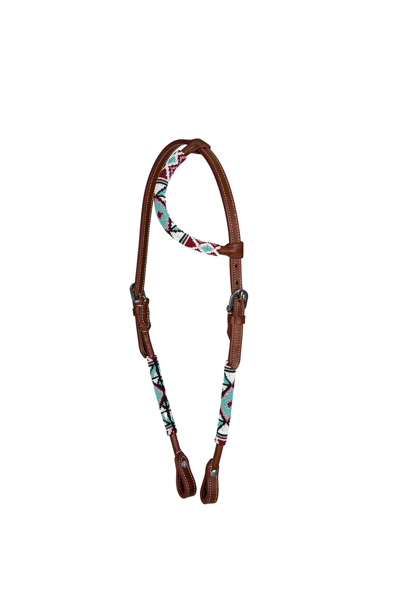 TuffRider Western Beaded One Ear Headstall_5635