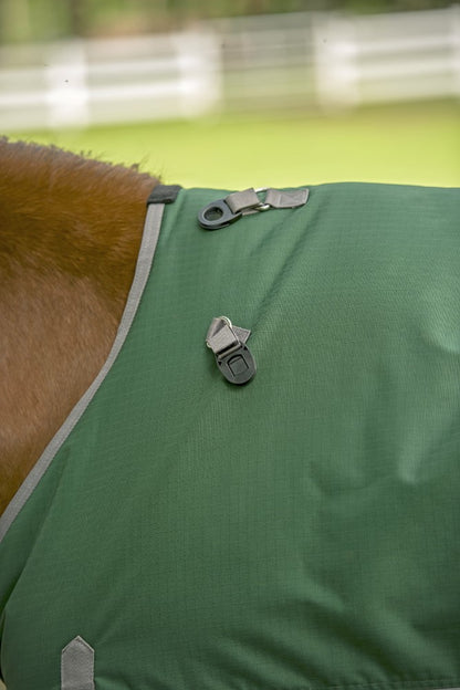 TuffRider Bonum 1200D Medium Weight Detachable Neck Two Tone Turnout Blanket w/ 200GSM of fill