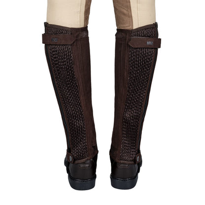 TuffRider Ladies Double Up Air Mesh Half Chap and Glove Set