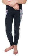 TuffRider Children's Minerva 3 Season Printed Knee Patch Tights