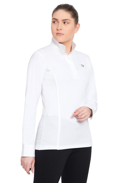 TuffRider Ladies Kirby Kwik Dry Long Sleeve Show Shirt_3594