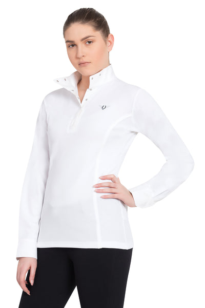 TuffRider Ladies Kirby Kwik Dry Long Sleeve Show Shirt_3593