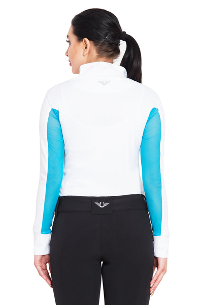 TuffRider Ladies Ventilated Technical Long Sleeve Sport Shirt_3618