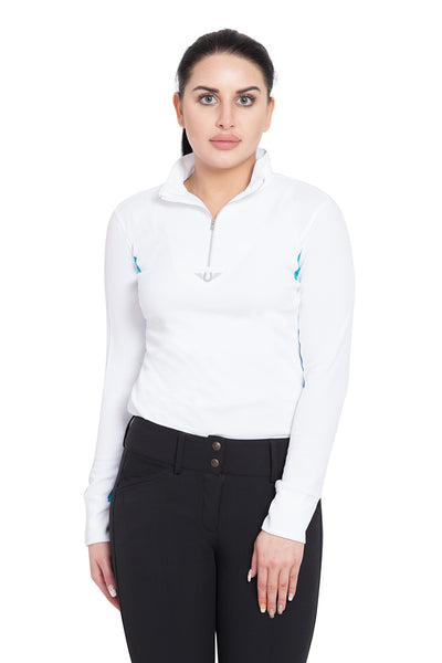 TuffRider Ladies Ventilated Technical Long Sleeve Sport Shirt_3616