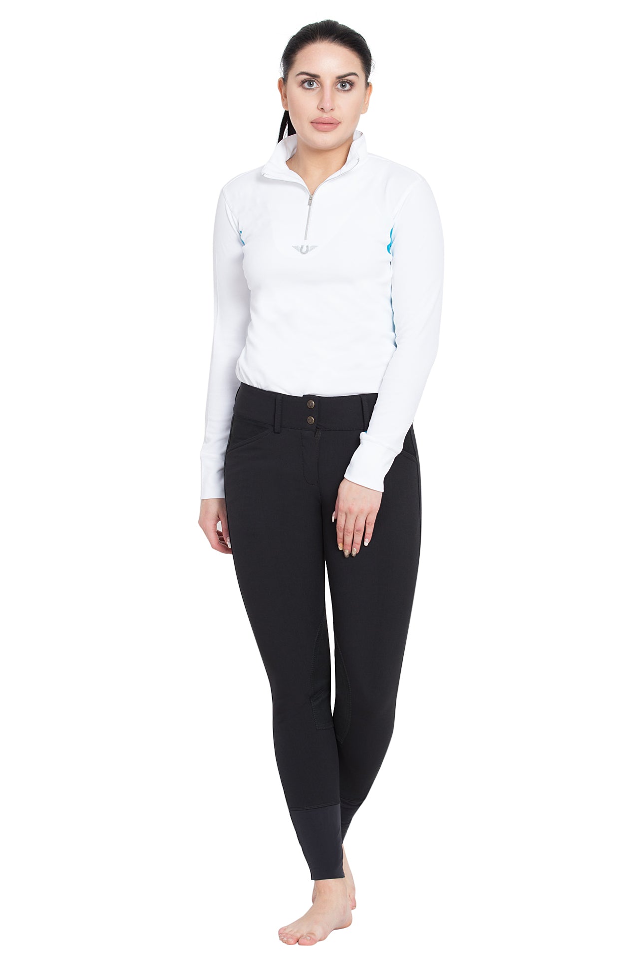 TuffRider Ladies Ventilated Technical Long Sleeve Sport Shirt_3619