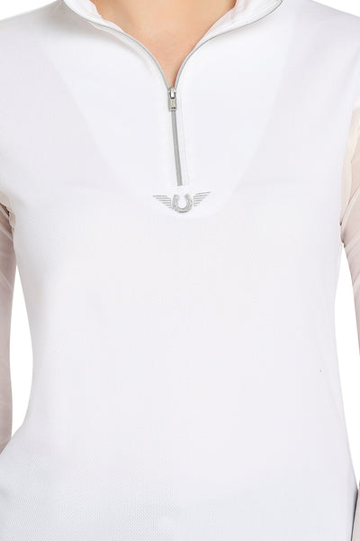 TuffRider Ladies Ventilated Technical Long Sleeve Sport Shirt_3614