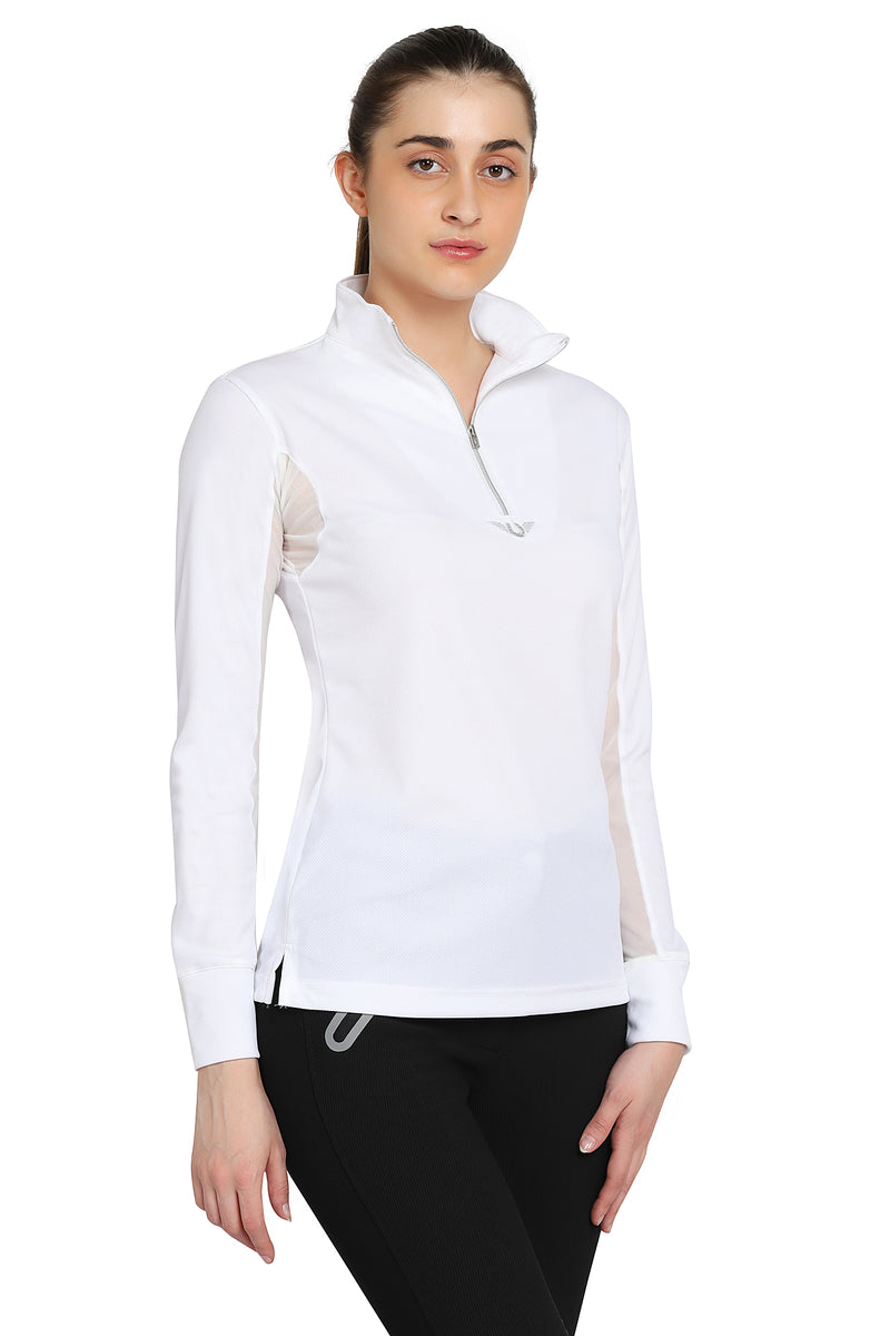 TuffRider Ladies Ventilated Technical Long Sleeve Sport Shirt_3609