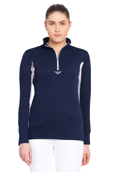 TuffRider Ladies Ventilated Technical Long Sleeve Sport Shirt_3628