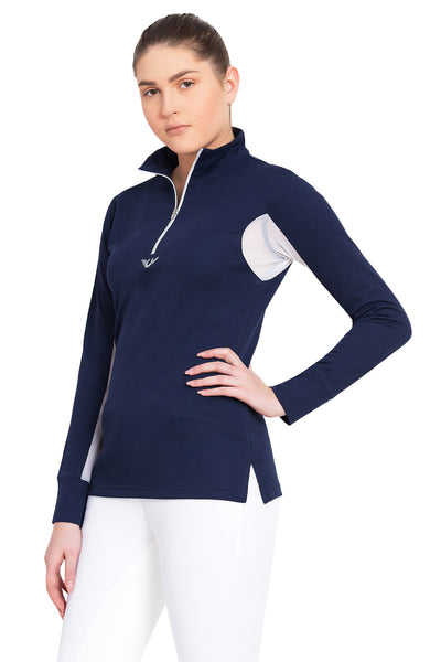 TuffRider Ladies Ventilated Technical Long Sleeve Sport Shirt_3627