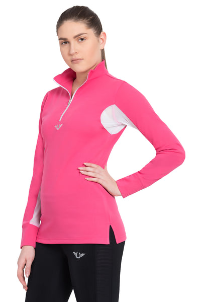 TuffRider Ladies Ventilated Technical Long Sleeve Sport Shirt_3640