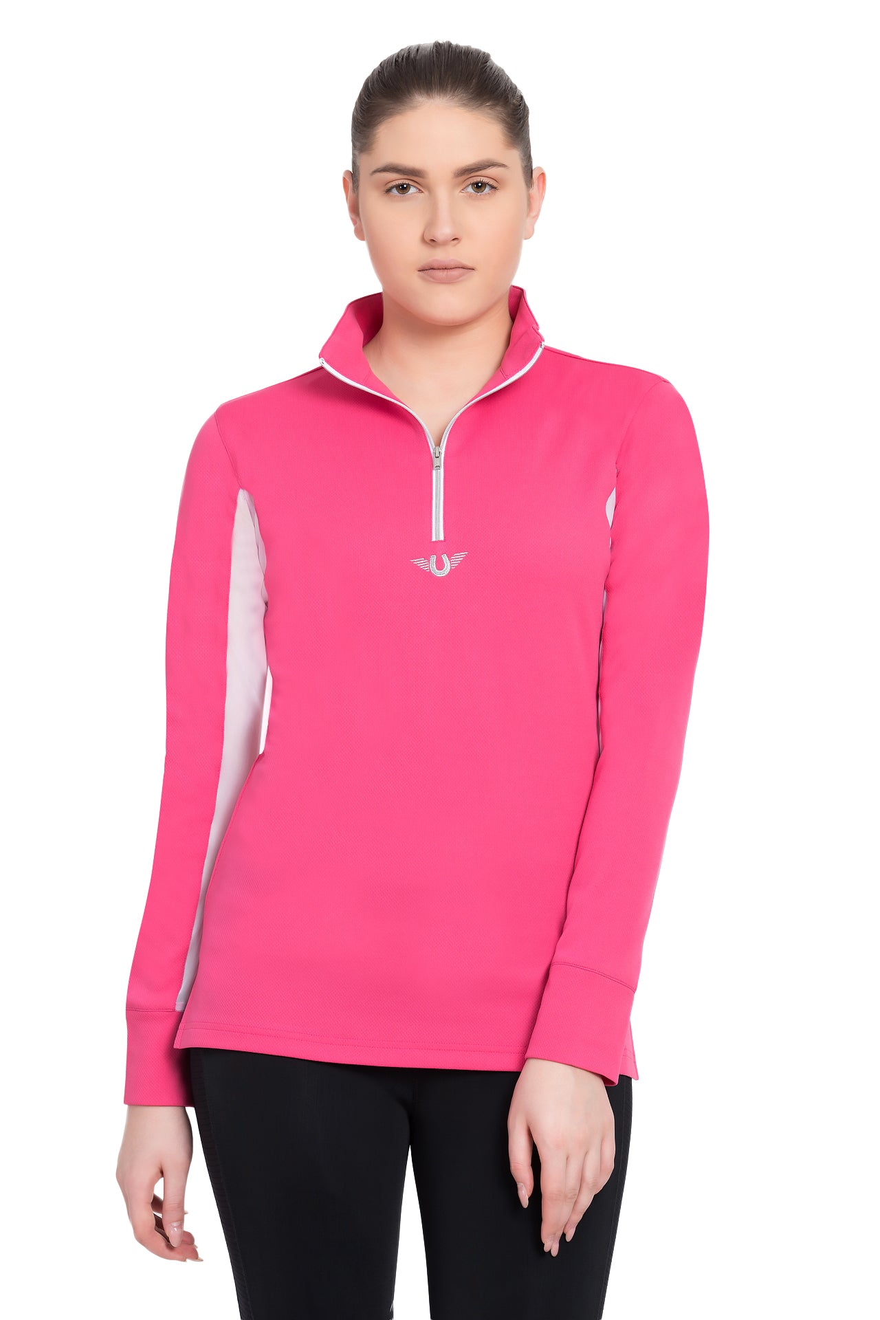 TuffRider Ladies Ventilated Technical Long Sleeve Sport Shirt_3639