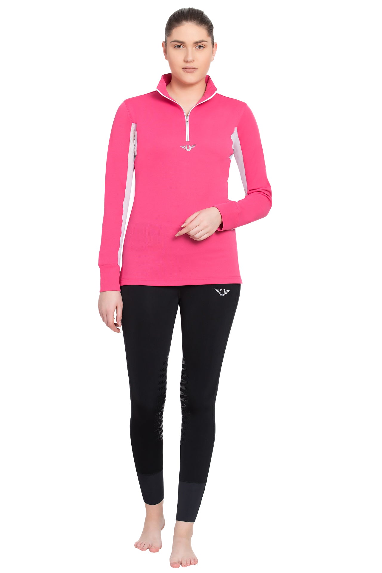 TuffRider Ladies Ventilated Technical Long Sleeve Sport Shirt_3643