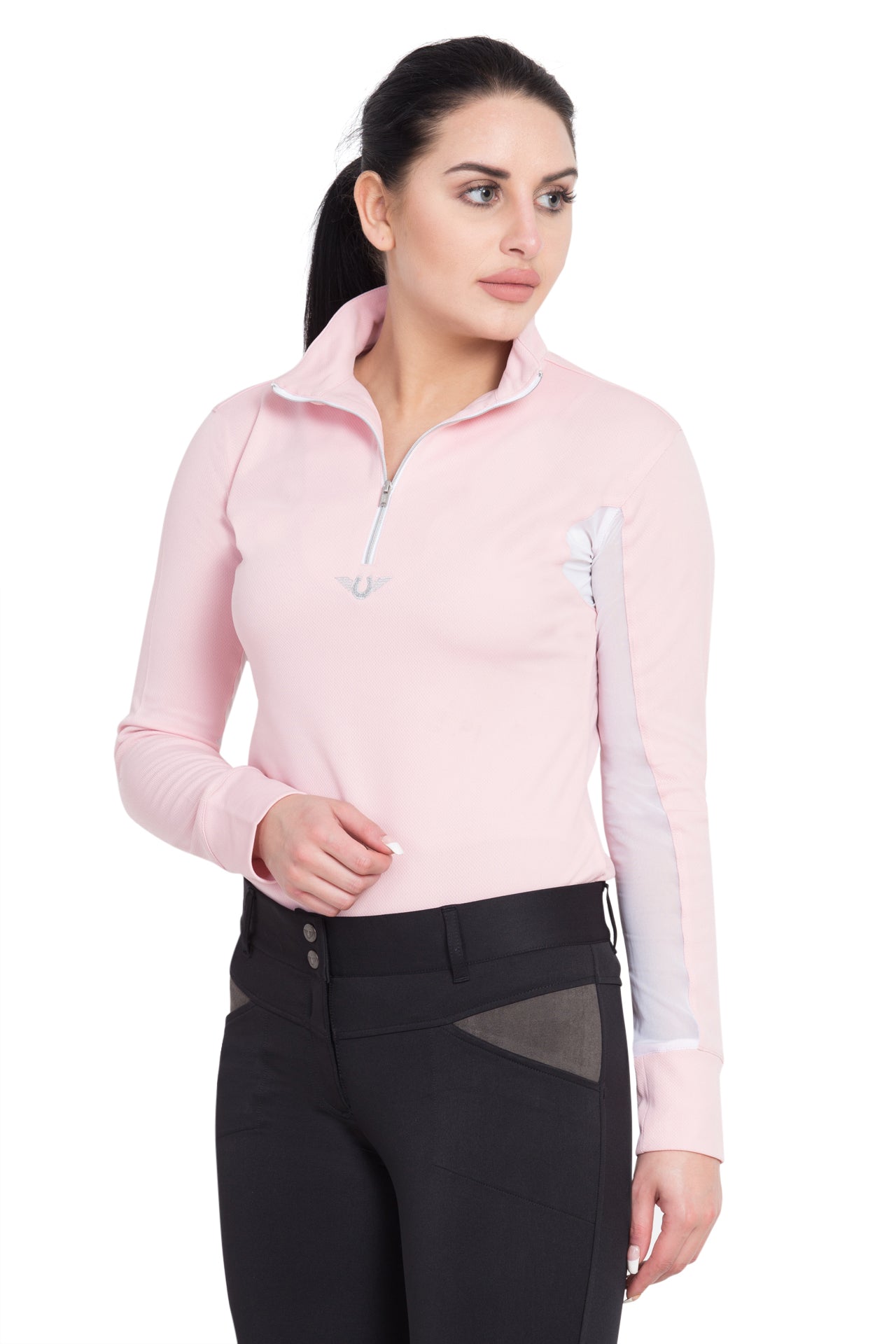 TuffRider Ladies Ventilated Technical Long Sleeve Sport Shirt_3652