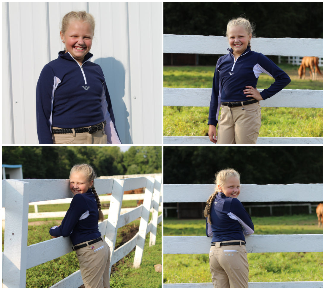 TuffRider Children's Ventilated Technical Long Sleeve Sport Shirt_3667