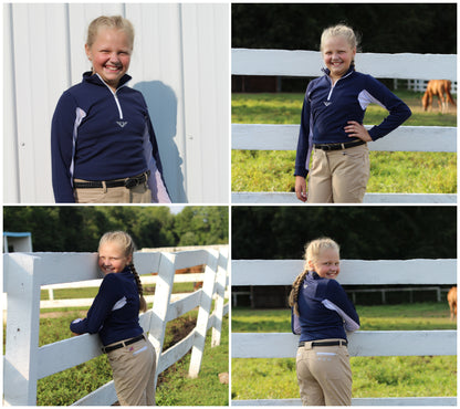 TuffRider Children's Ventilated Technical Long Sleeve Sport Shirt_3667