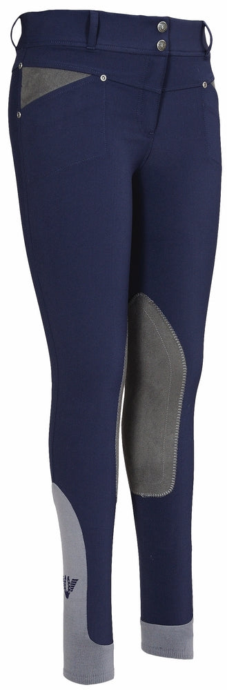 TuffRider Ladies Sydney Knee Patch Breeches w/ Contoured sock bottom (CSB)_347