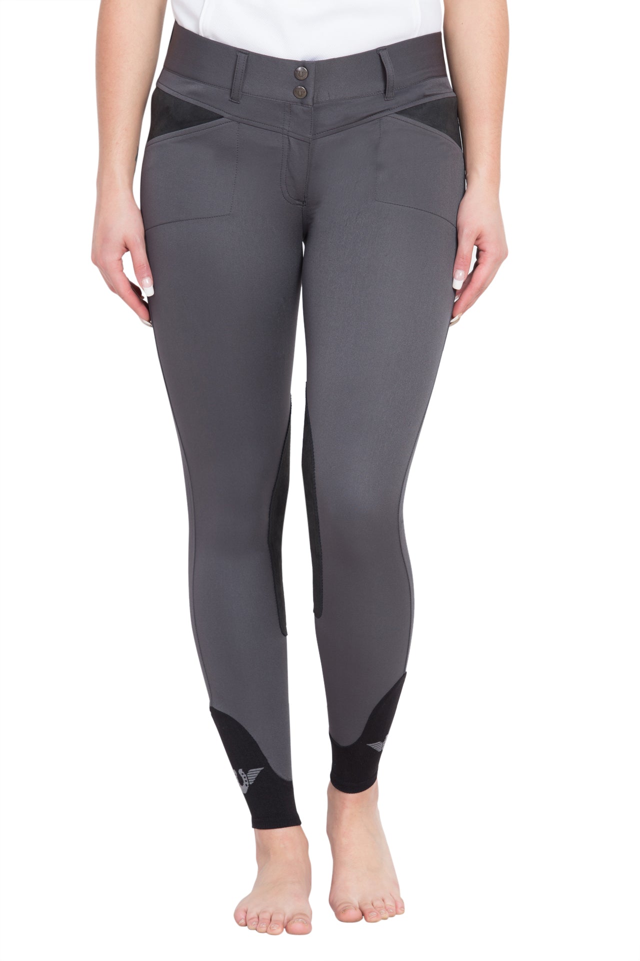 TuffRider Ladies Sydney Knee Patch Breeches w/ Contoured sock bottom (CSB)_355