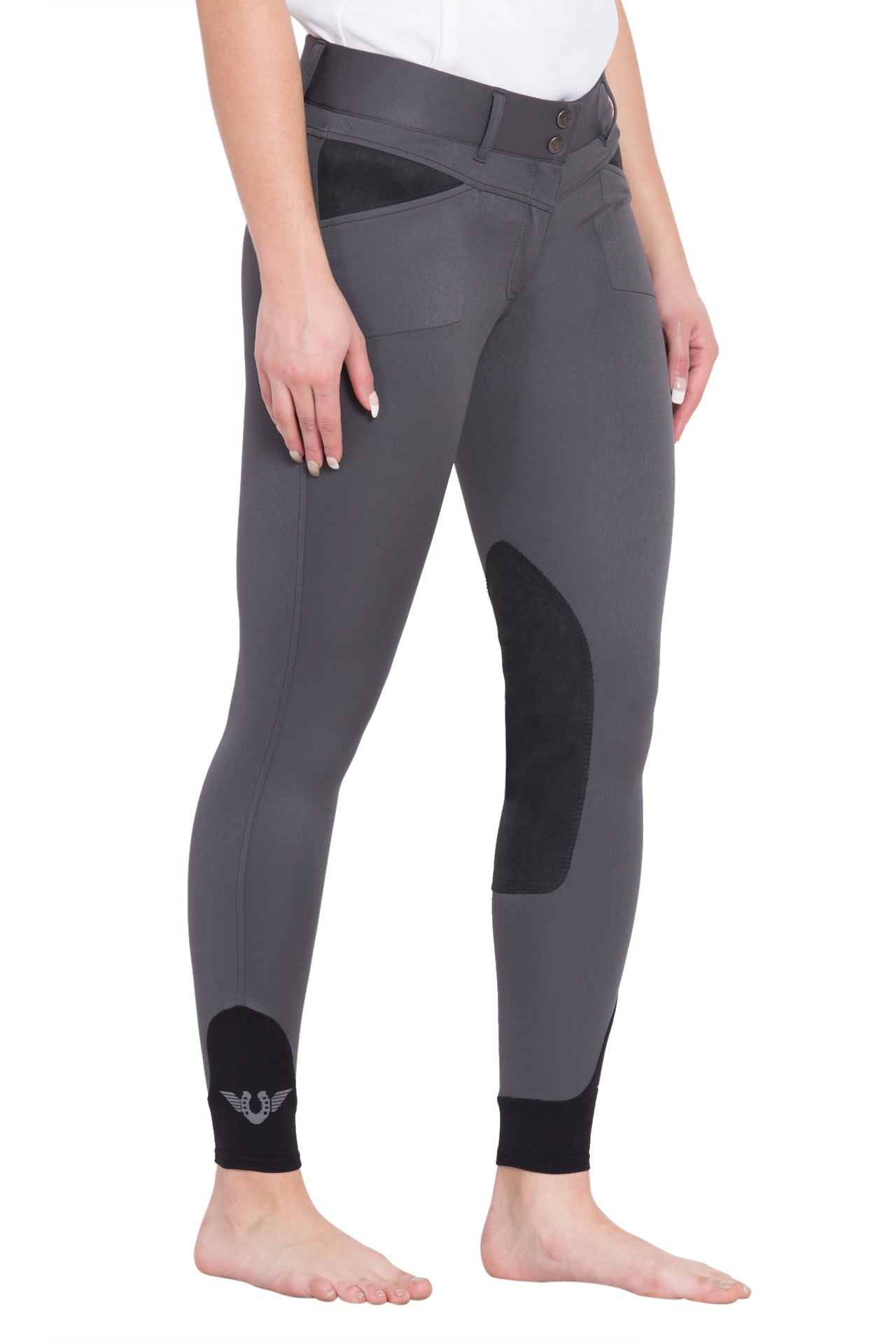 TuffRider Ladies Sydney Knee Patch Breeches w/ Contoured sock bottom (CSB)_354