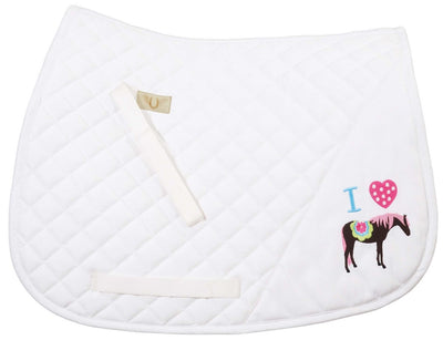 TuffRider I Heart Pony Girl Saddle Pad_2390