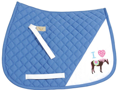TuffRider I Heart Pony Girl Saddle Pad_2391