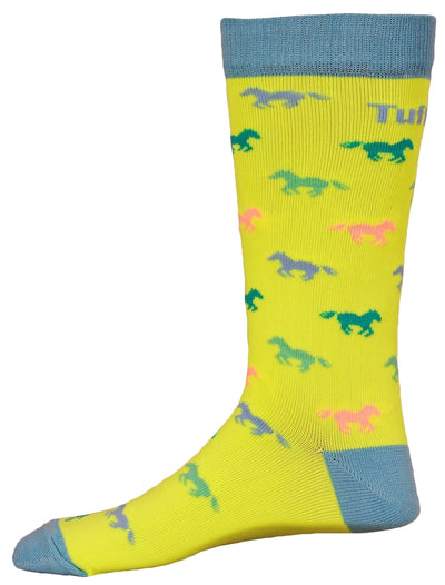 TuffRider Neon Pony Kids Socks_894