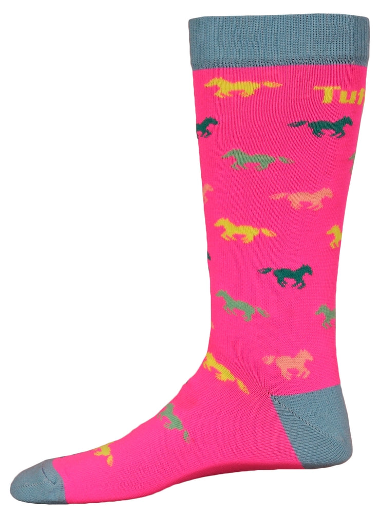 TuffRider Neon Pony Kids Socks_896
