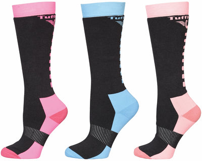 TuffRider Ladies Neon Winter Thermal Knee Hi Socks - 3 Pack_5063