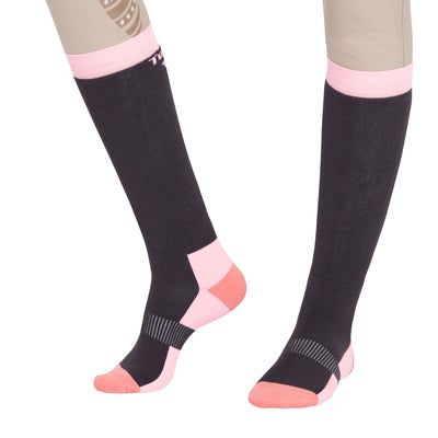 TuffRider Ladies Neon Winter Thermal Knee Hi Socks - 3 Pack_5066