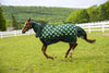 Tuffrider 1200D Ripstop 220 Gms Polyfill Horse Print Combo Neck Two Tone Pony Turnout Blanket_5829