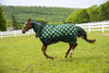 Tuffrider 1200D Ripstop 220 Gms Polyfill Horse Print Combo Neck Two Tone Pony Turnout Blanket_1