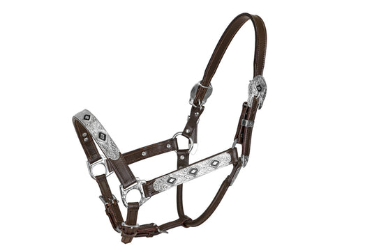 TuffRider Western Show Halter With Silver_5628