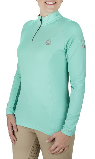 Lettia Women Quarter-Zip Neck UPF 50+ Sun Shirt
