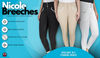 Equine Couture Women Nicole Full Silicone Printed Seat Breeches in White
