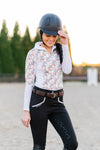 Equine Couture Women Nicole Full Silicone Printed Seat Breeches in White