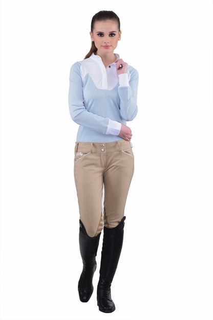 Equine Couture Ladies Brittni Silicone Knee Patch Breeches_25