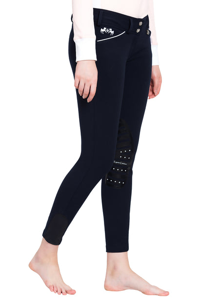 Equine Couture Ladies Brittni Silicone Knee Patch Breeches_9