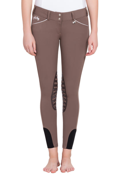 Equine Couture Ladies Brittni Silicone Knee Patch Breeches_20