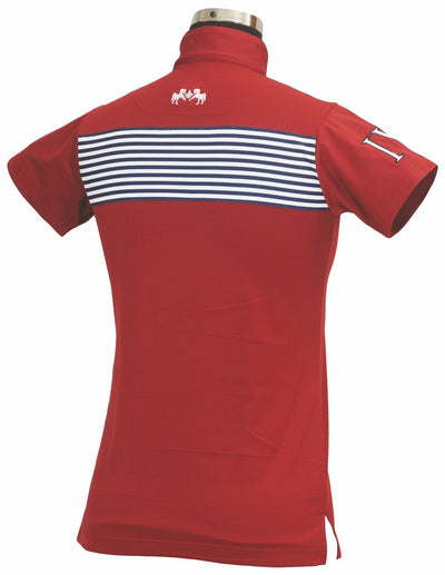 Equine Couture Ladies Patriot Short Sleeve Polo_5038