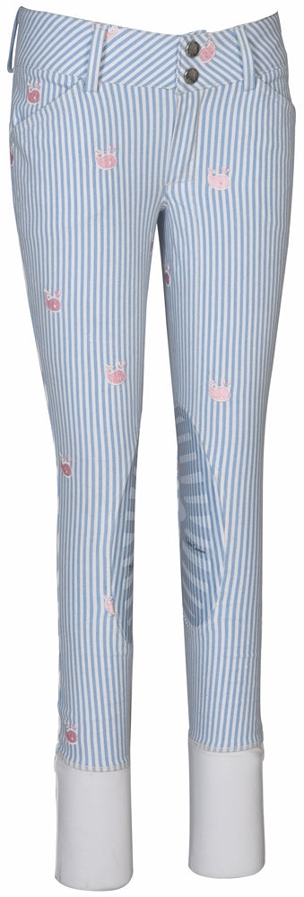 Equine Couture Children's Stripe Whales Breeches_4898