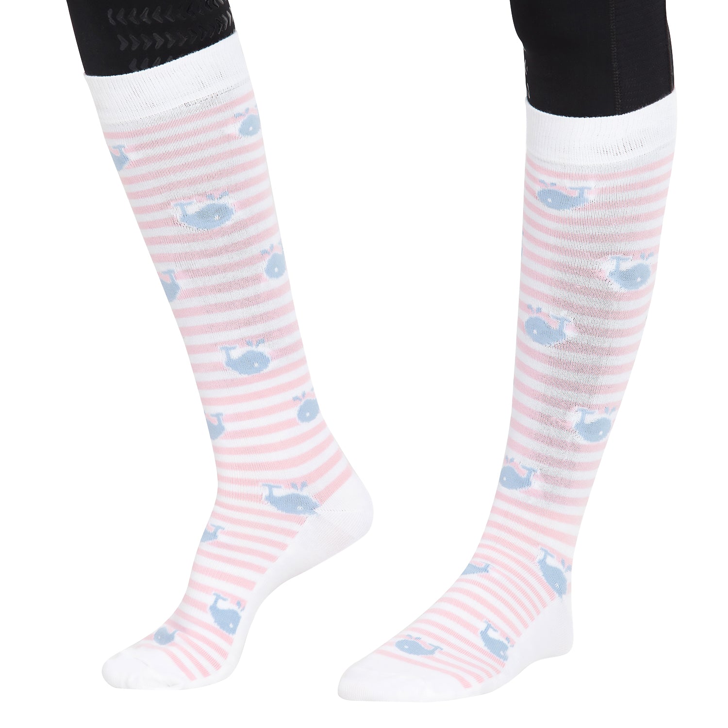 Equine Couture Ladies Whales Bamboo Knee Hi Socks - 3 Pack_1715