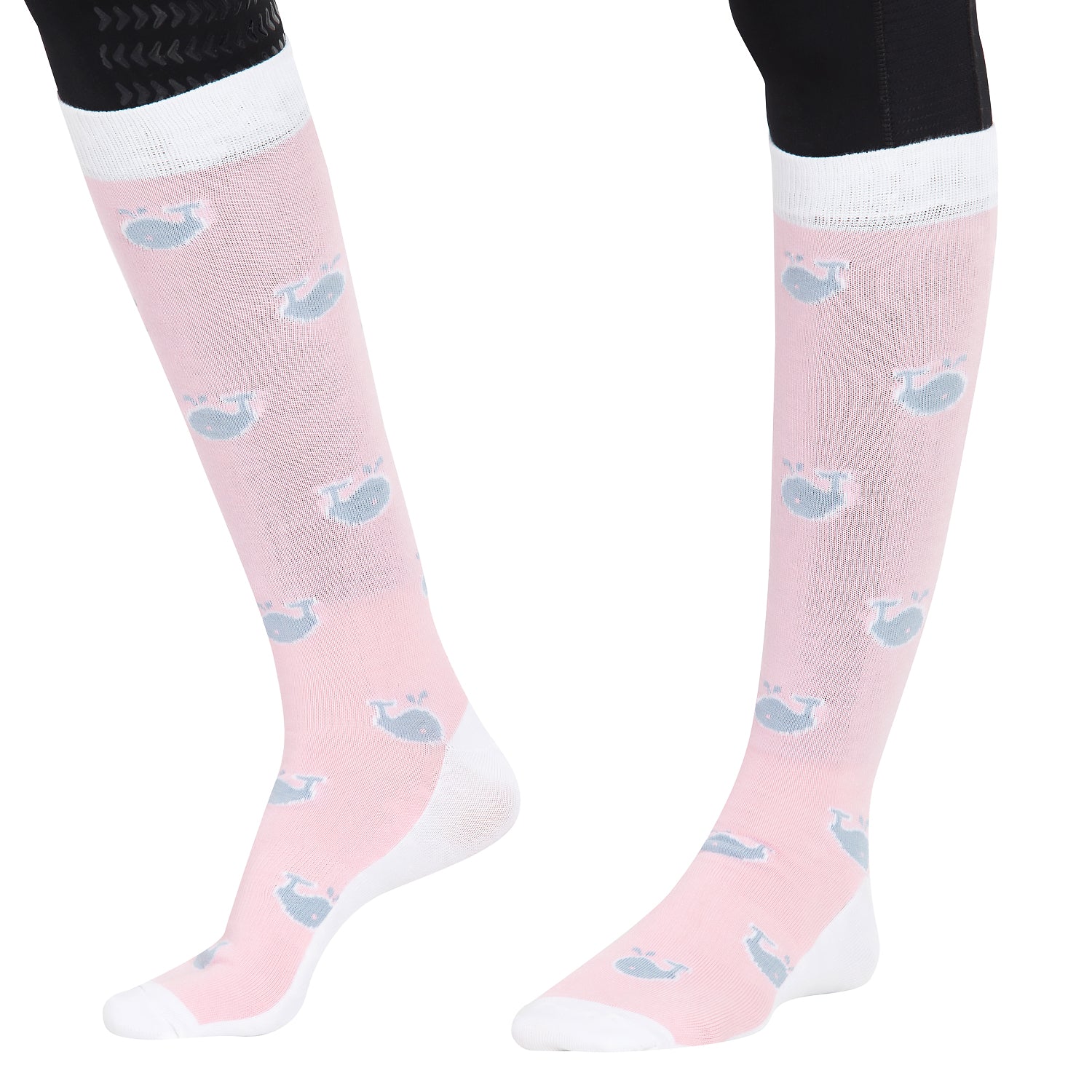 Equine Couture Ladies Whales Bamboo Knee Hi Socks - 3 Pack_1714